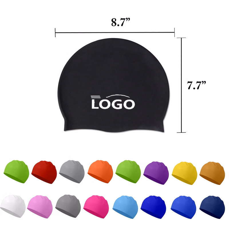 Unisex Silicone Waterproof Swim Cap 50g