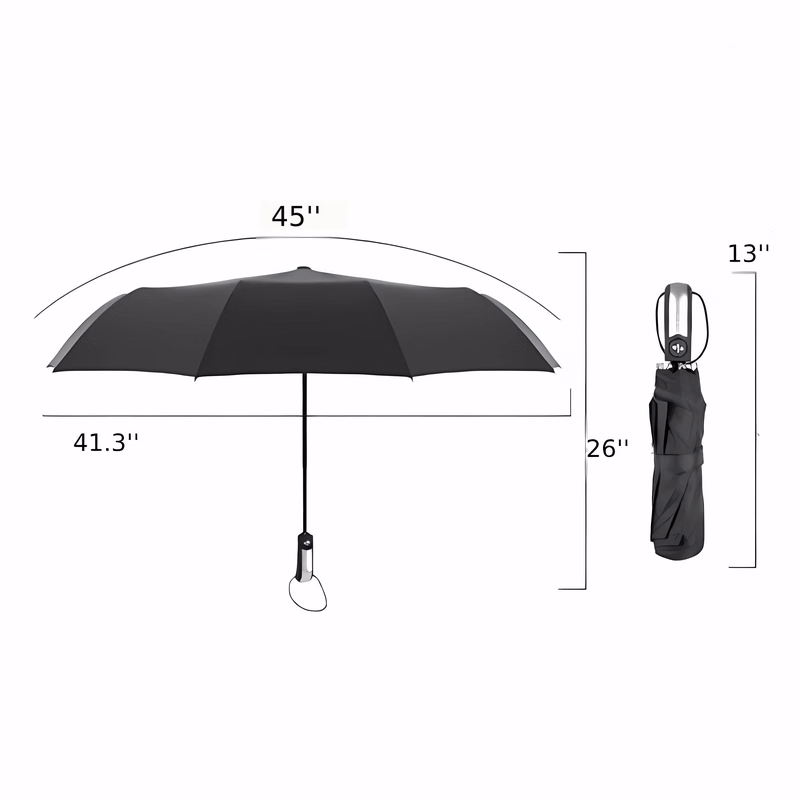 Auto Open Folding Umbrella (45"Arc)