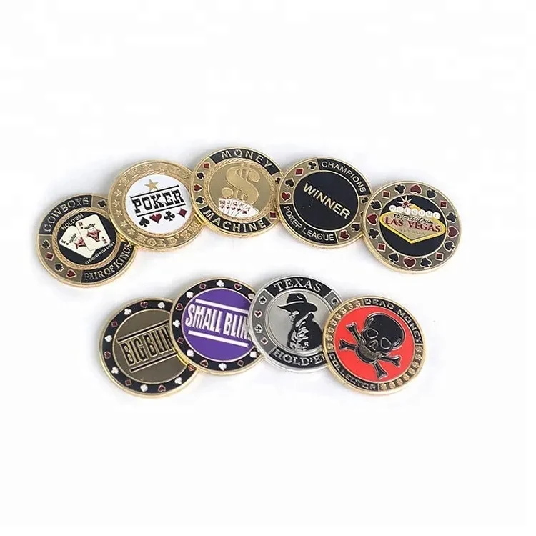 1.6inch dia. Round Metal Casino Chip Challenge Coin 1