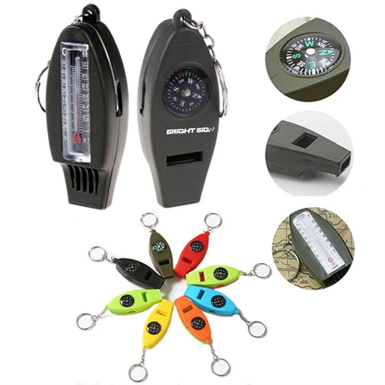 4-in-1 Survival Whistle with Clip 1
