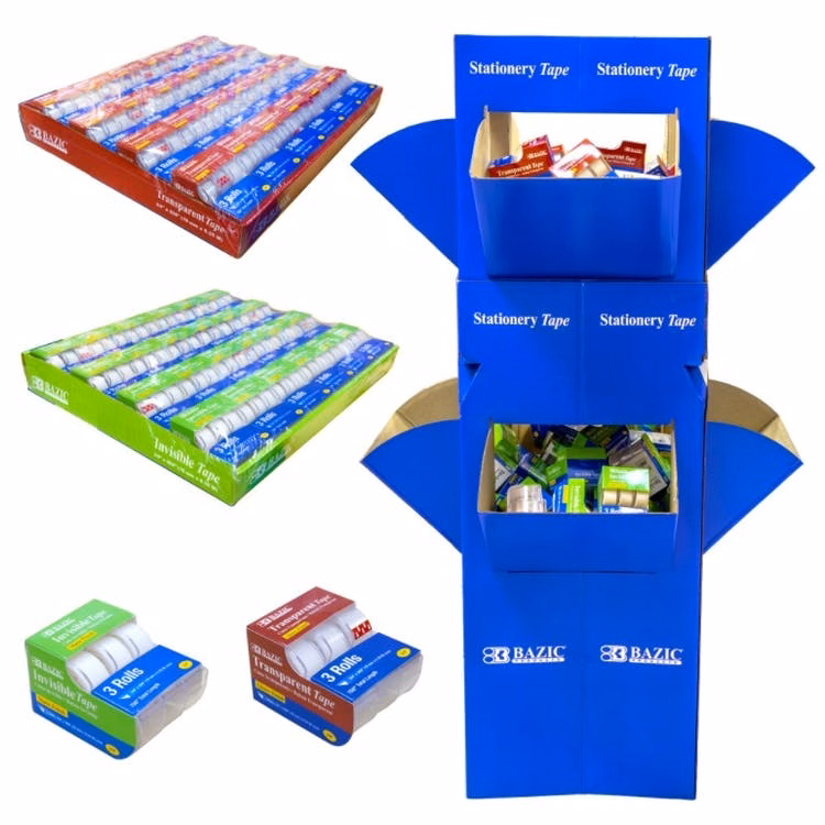 Invisible Tape - 3 Pack w/Floor Display