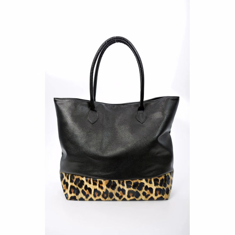 Leather Zippered Tote