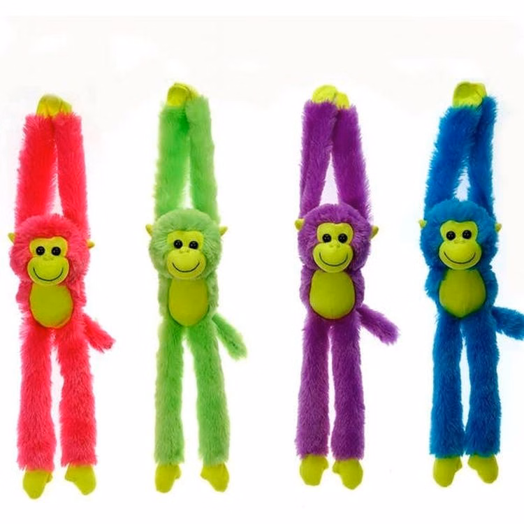 Long Leg Monkey Plush Toys - Assorted Colors 16"