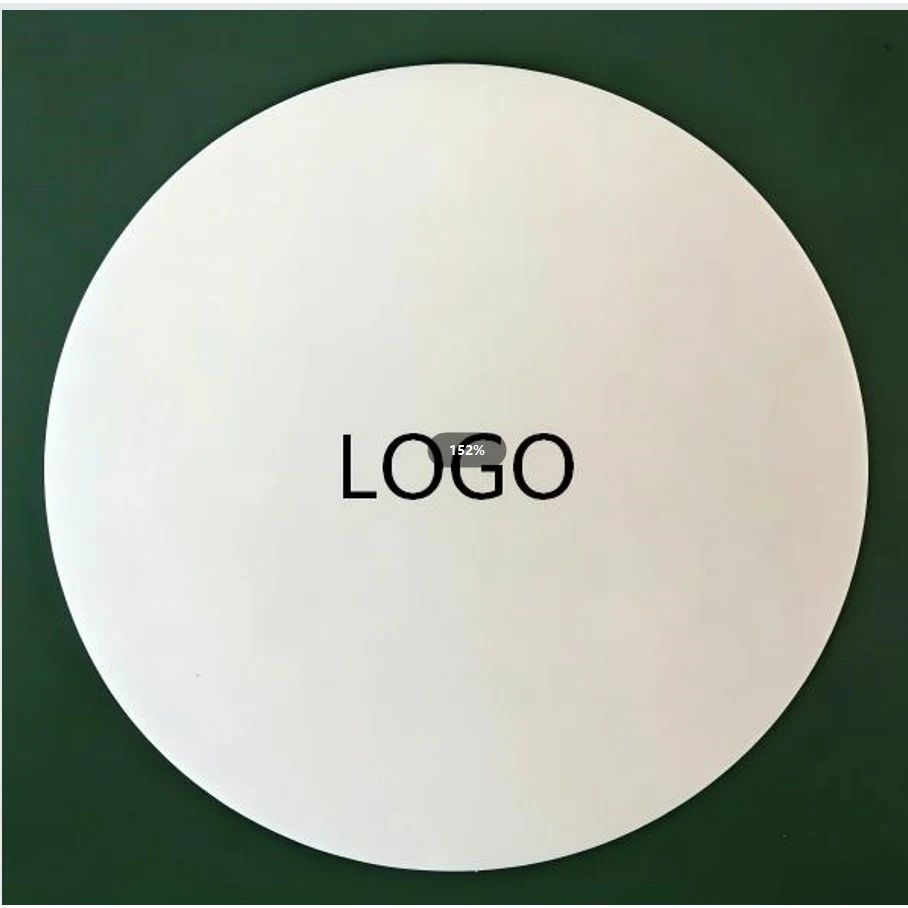 4" Round Absorbent Offset Paper Drink Coasters —43pt Thick 1