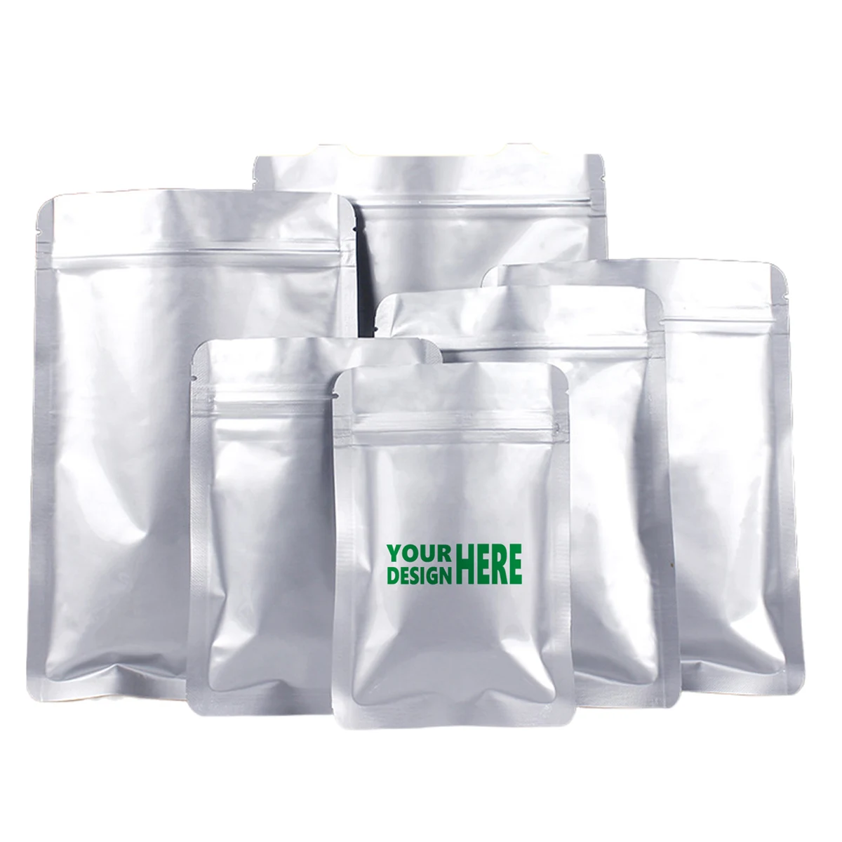 MOQ50 Personalized Aluminum Foil Flat Bottom Food Bag 1