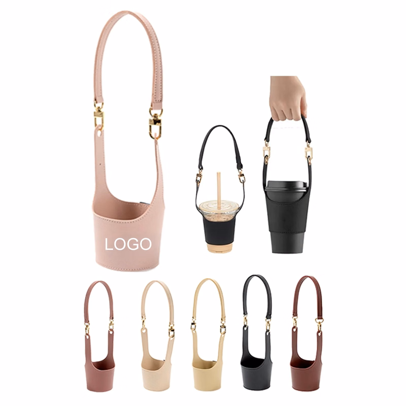 Portable Leather Cup Sleeve for Women