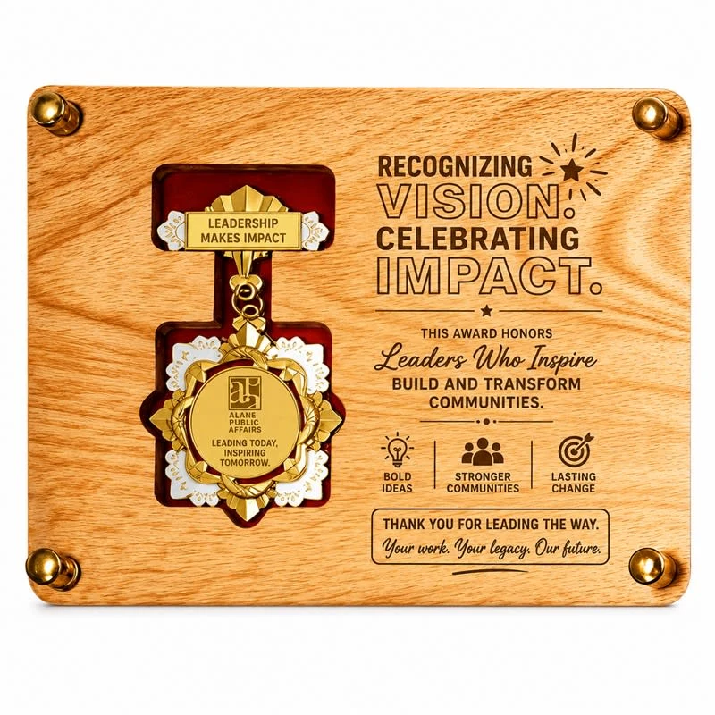 Wooden Display Badge 1