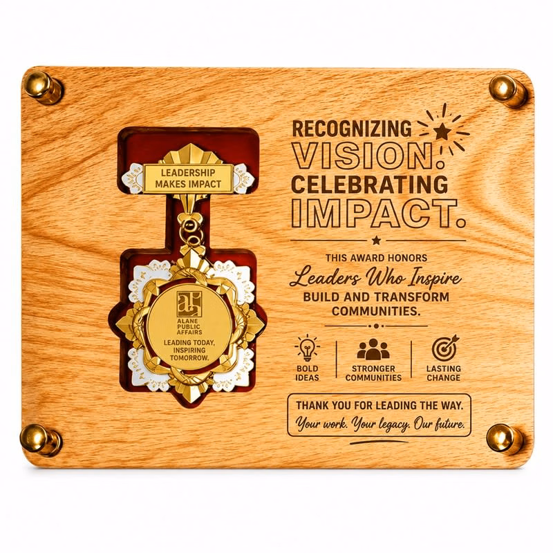 Wooden Display Badge