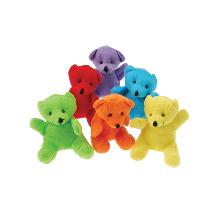 Plush Neon Teddy Bears - Assorted 1