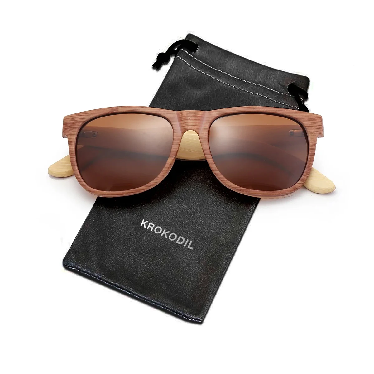 Custom Premium Classic Sunglasses with Drawstring Pouch Bag 1