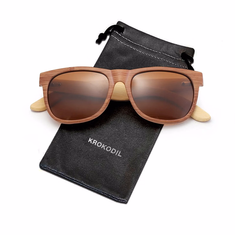 Custom Premium Classic Sunglasses with Drawstring Pouch Bag