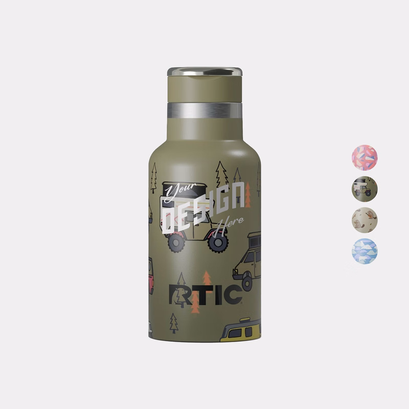 12 oz RTIC® Leak-Resistant Ceramic Lined Little Journey Camper Water Bottle
