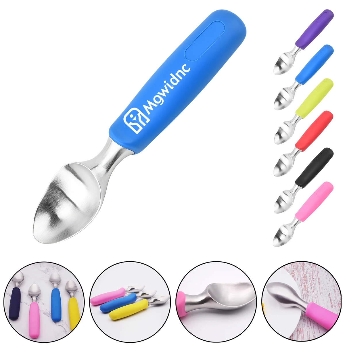 Macaron Color Stainless Steel Ice Cream Scoop for Home Use 1
