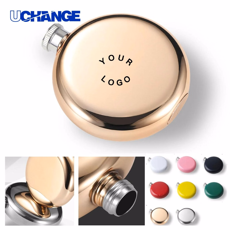Stainless Steel Round Hip Flask Bottle 5oz for Outdoor Use