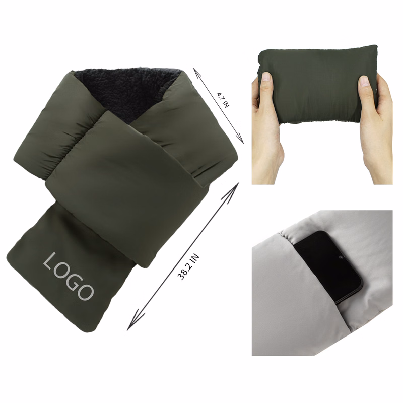 MOQ 10 PCS Stylish Winter Fleece Thermal Scarf