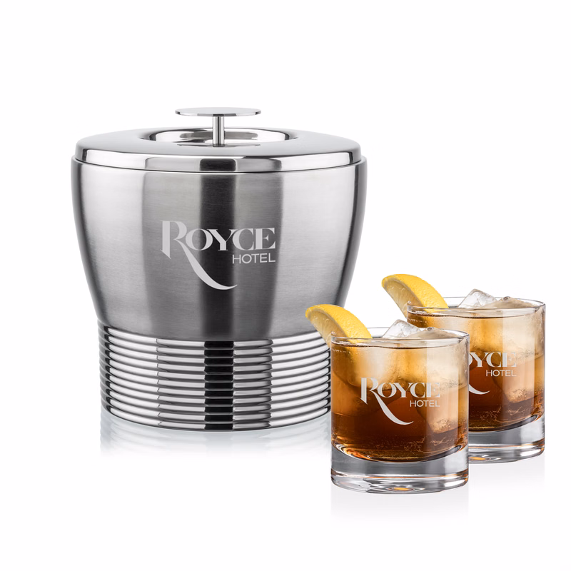 Genoa Ice Bucket & Wakefield On-the-Rocks Set