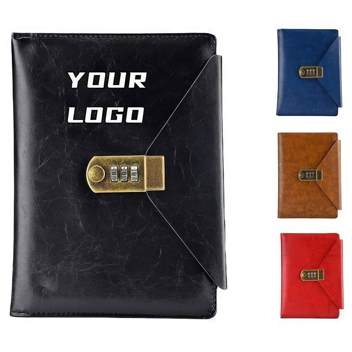 PU Leather A5/A6/B5 Notebook with Locks 1