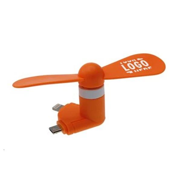 Mini 2-In-1 Mobile Phone Fan Manufacturers Customized Logo 1