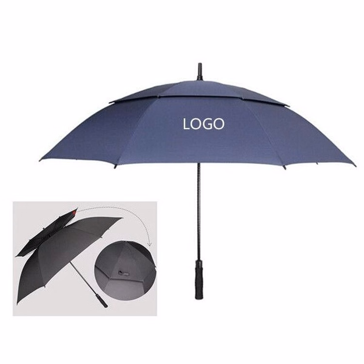 Auto Open Vented Canopy Compact Golf Umbrella