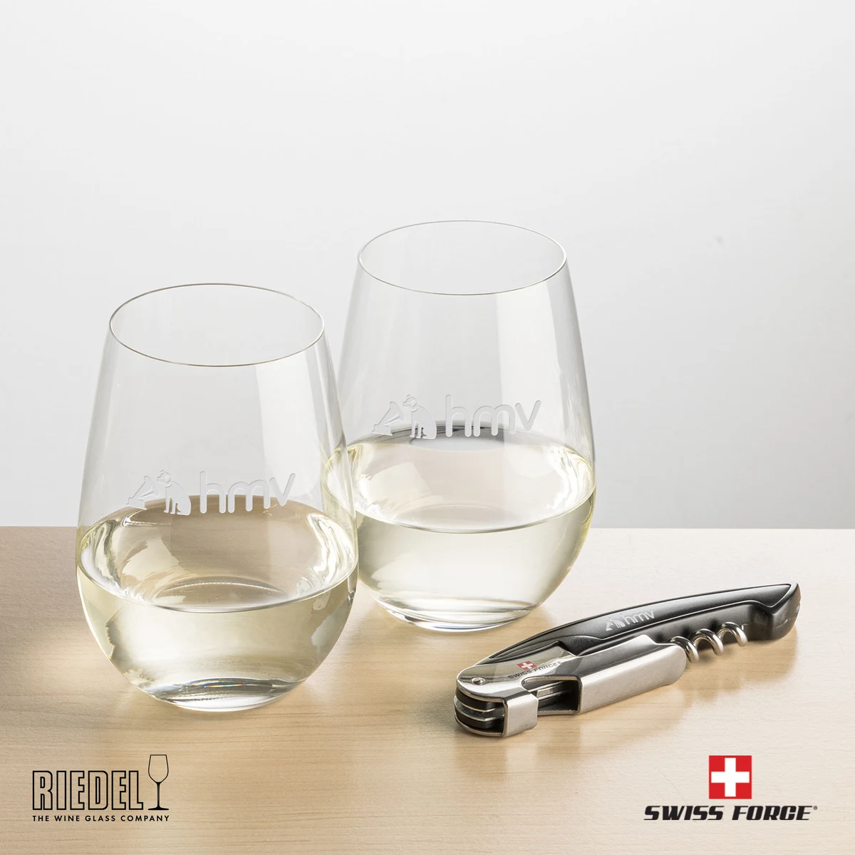 Swiss Force® Opener & RIEDEL Stemless Wine 1