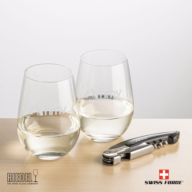Swiss Force® Opener & RIEDEL Stemless Wine