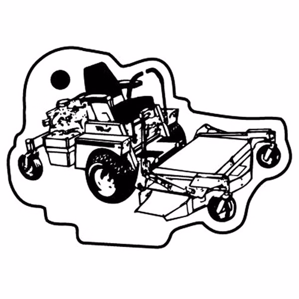 Tractor Mower 8 Key Tag - Spot Color
