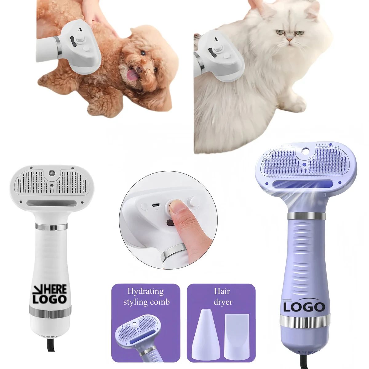 Multi Function Pet Hair Dryer Grooming Tool 1