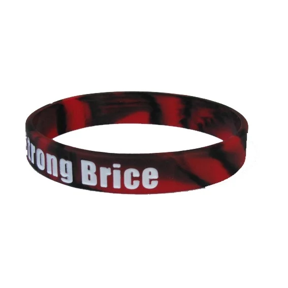 Printed Swirl Silicone Wristband 1