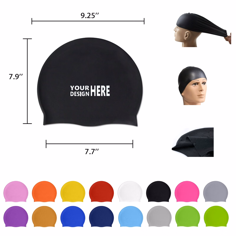 High Elasticity Silicone Swim Cap MOQ100