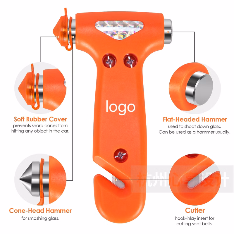 2-in-1 Multifunctional Safety Hammer Car Escape Tool
