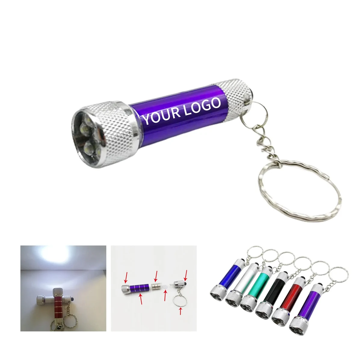 Compact Aluminum LED Keychain Flashlight 1