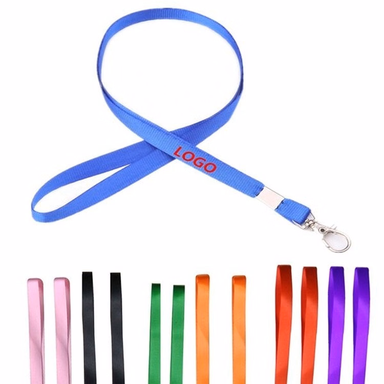 17.5" Long Woven Polyester Necklace Lanyard