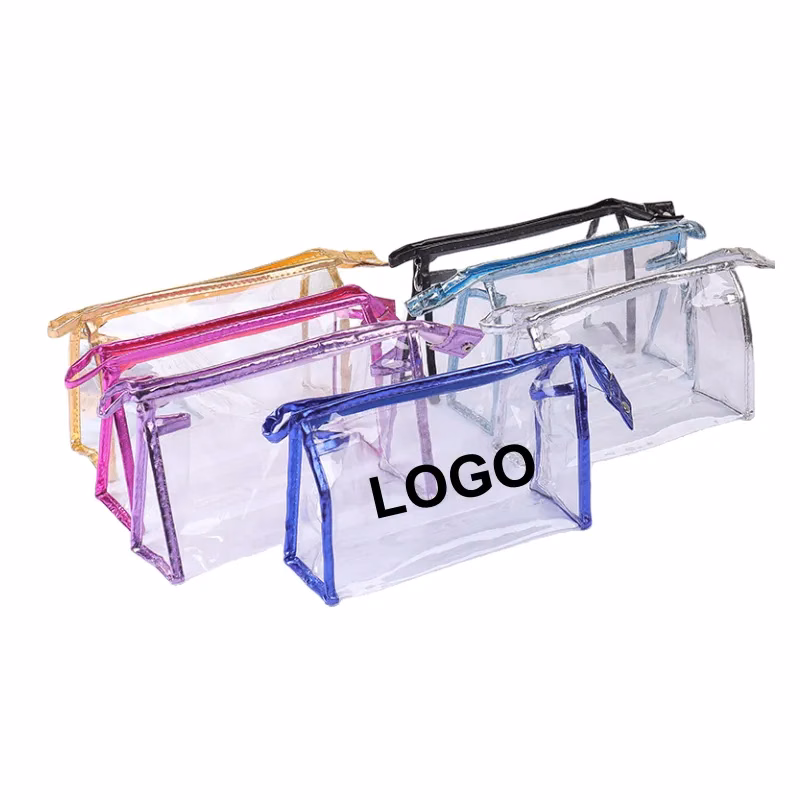 Clear PVC Clutch Bag with Zipper
