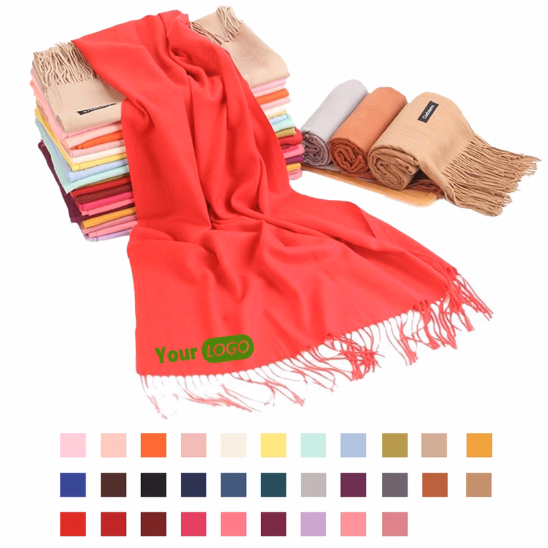 Winter Solid Color Lady Shawls Scarves Wraps