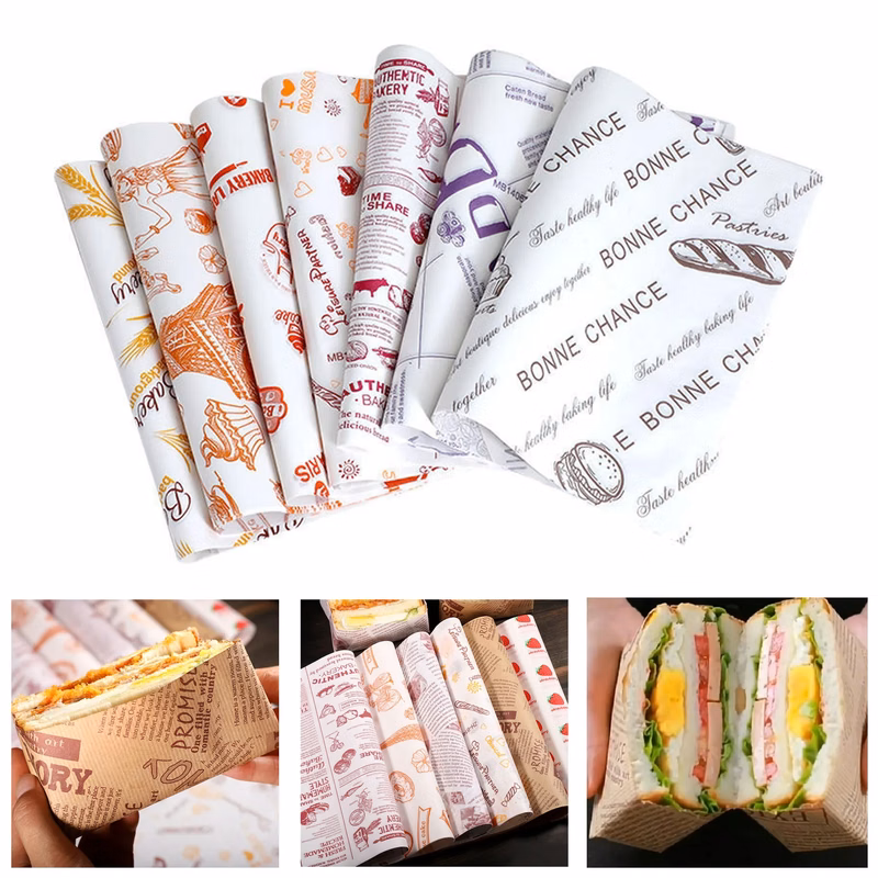 Grease Proof Food Wrap Paper MOQ500PCS