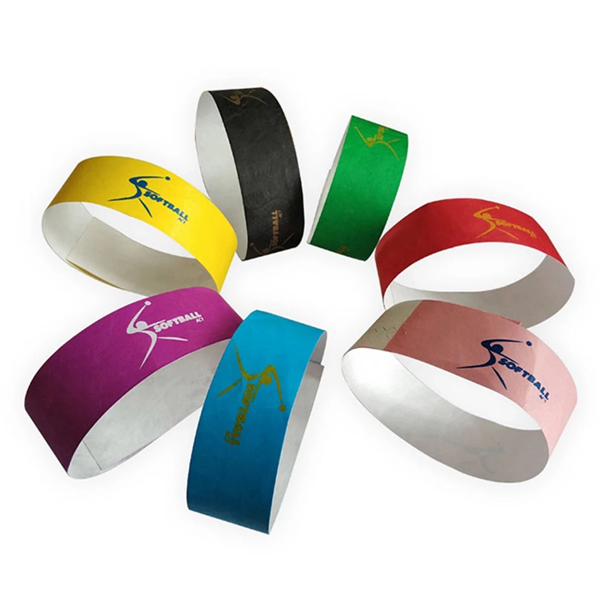 Colorful Tyvek Wristband Bracelets 1