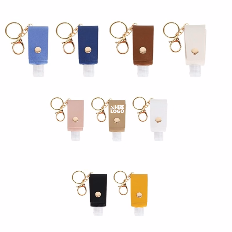 Portable PU Hand Sanitizer Key Chain