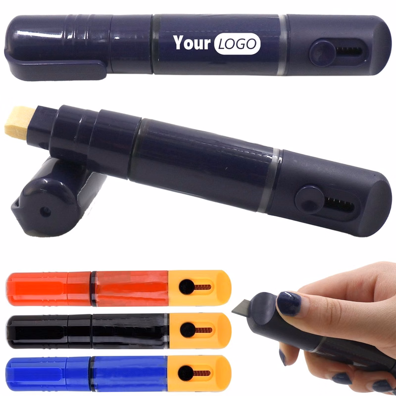 Double Headed Marker Pen With Small Knife
