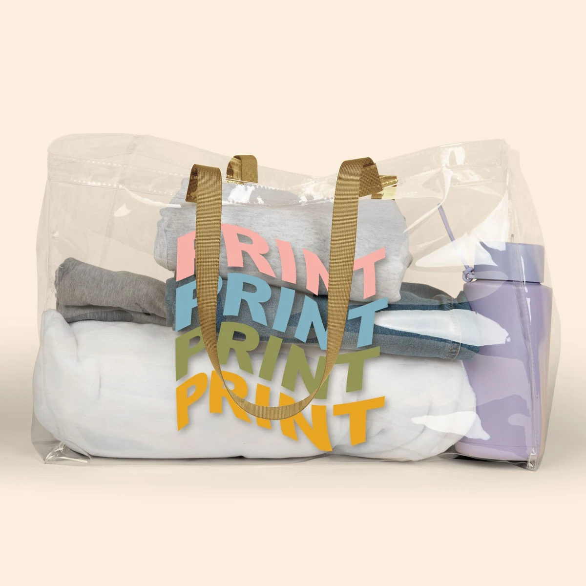 BABS OVERSIZED TOTE - CLEAR TPU 1