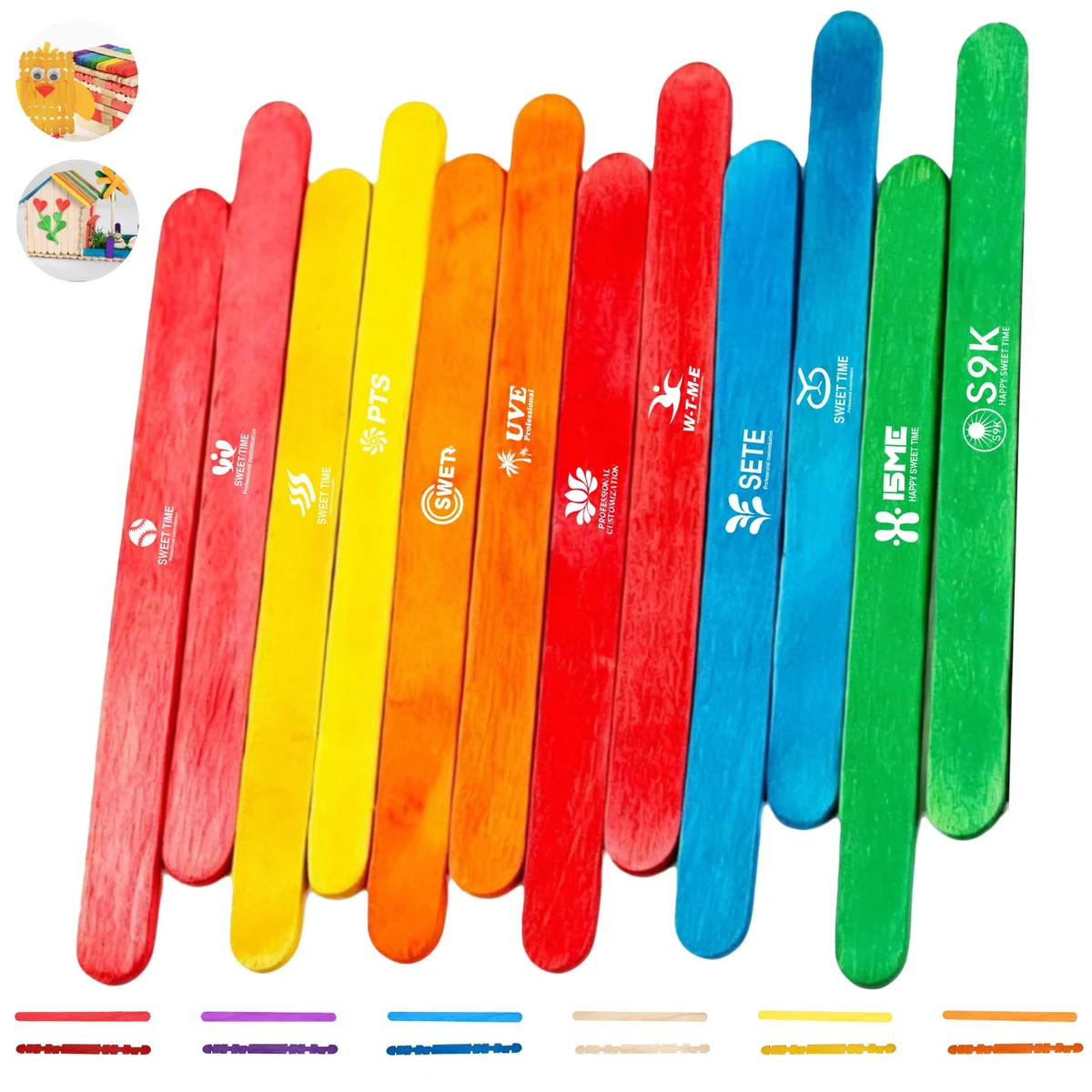 Wood Popsicle Craft Sticks 1