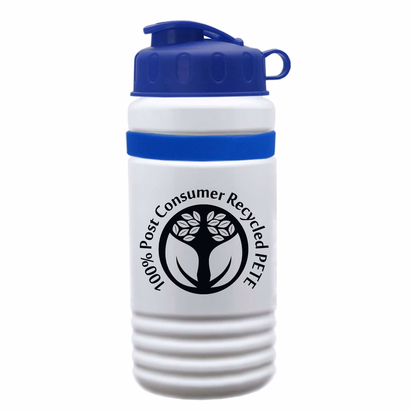 20 oz. UpCycle rPET Bottle With Flip and Grip Band