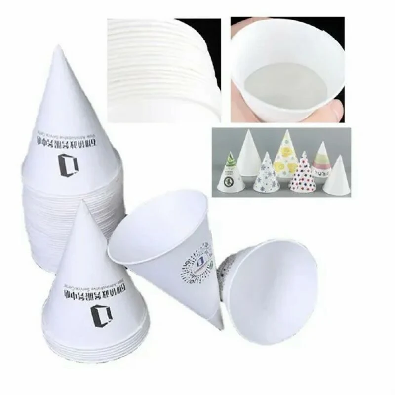Eco-Friendly White Cone Cups 1