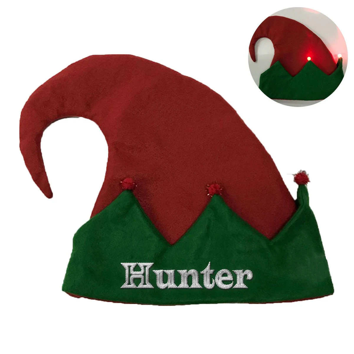 Light up christmas ELF hat 1
