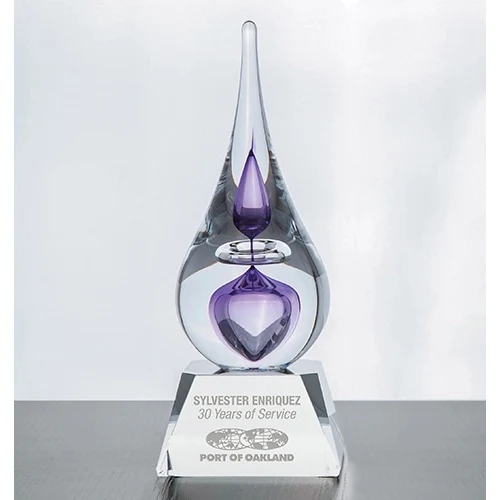 Neptune Teardrop Award - Violet 1
