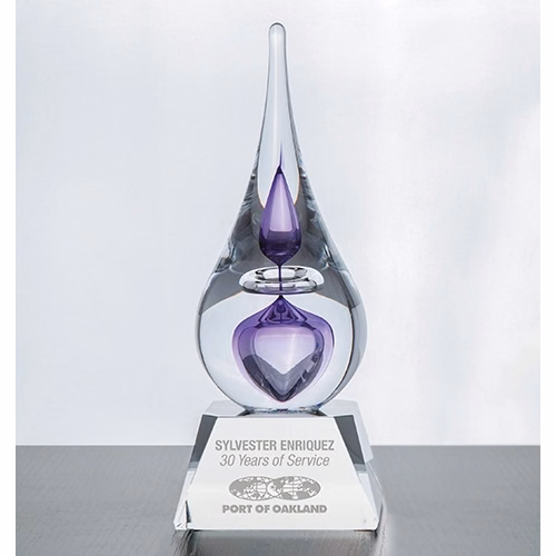 Neptune Teardrop Award - Violet