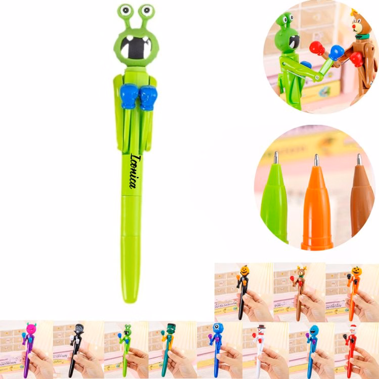 Boxing Pen with Punching Arm and Crisp Button Sound