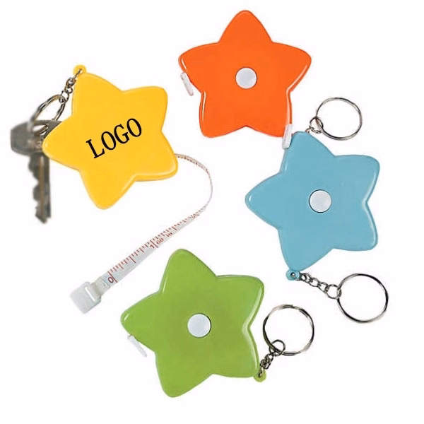 Star Measuring Tape Keychains