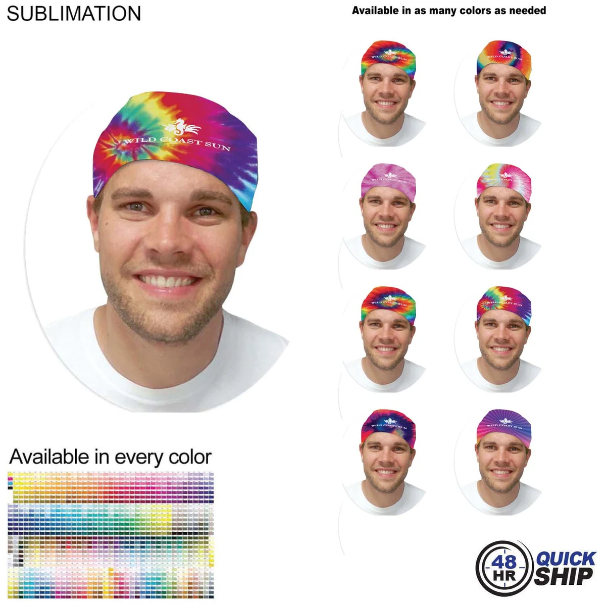 48 Hr Quick Ship - Team Building Sublimated BEST VALUE Lightweight Seamless Neck Gaiter 1