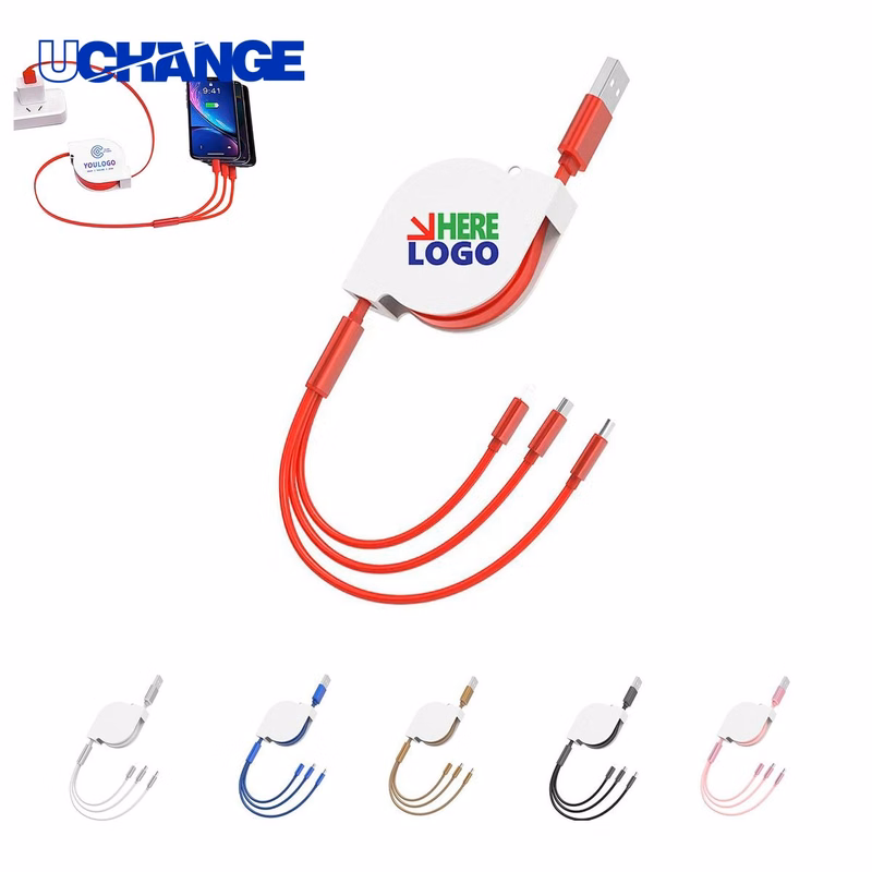 3-in-1 Retractable Charging Cable Case