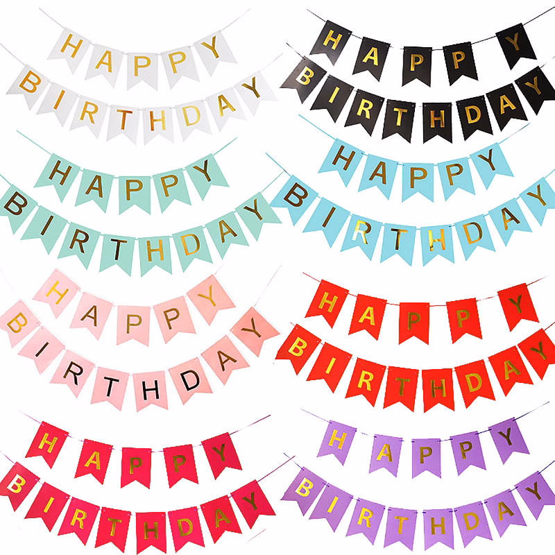 Large Happy Birthday Banner